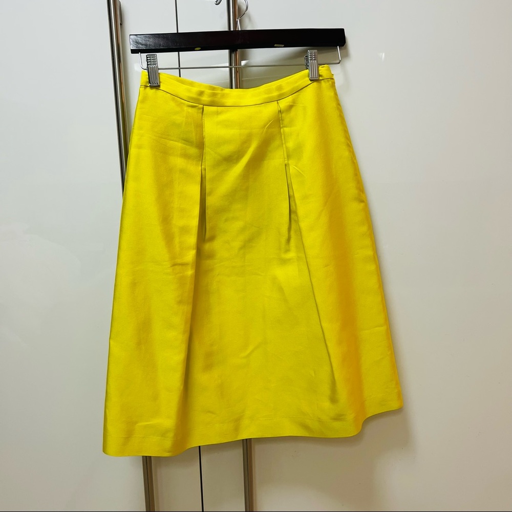 NWOT Malene Birger Designer Skirt Lined Yellow Size 4 US (see size chart)